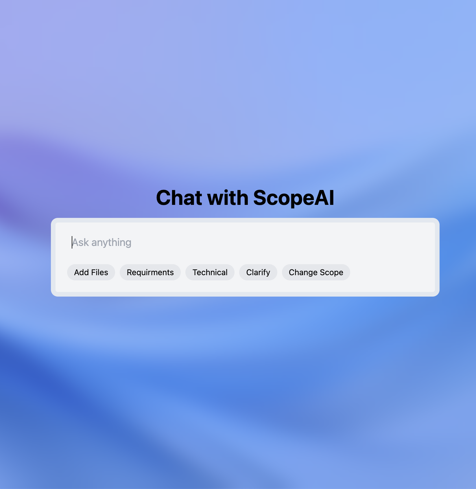 ScopeAI - AI-Powered Assistant for Consultants